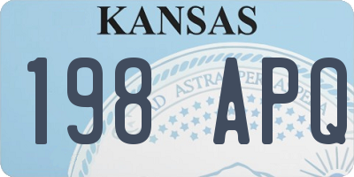 KS license plate 198APQ