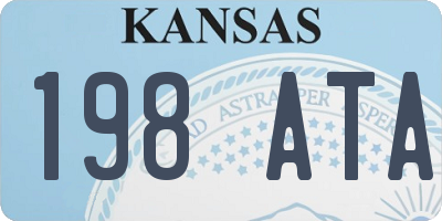 KS license plate 198ATA