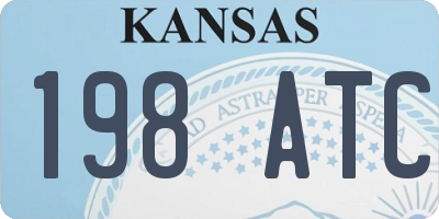 KS license plate 198ATC