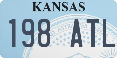 KS license plate 198ATL