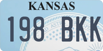 KS license plate 198BKK