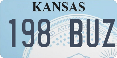 KS license plate 198BUZ
