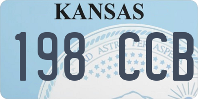 KS license plate 198CCB