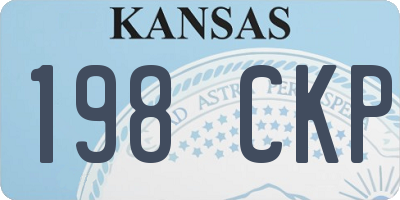 KS license plate 198CKP
