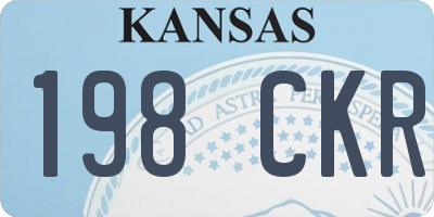 KS license plate 198CKR