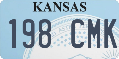 KS license plate 198CMK