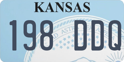 KS license plate 198DDQ