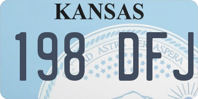 KS license plate 198DFJ