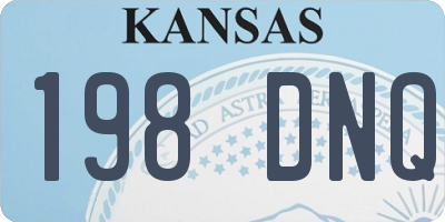KS license plate 198DNQ