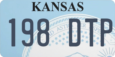 KS license plate 198DTP