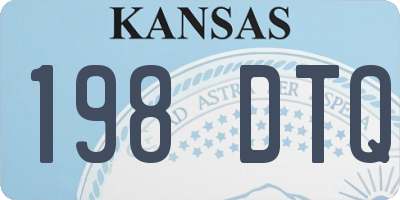 KS license plate 198DTQ