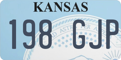 KS license plate 198GJP