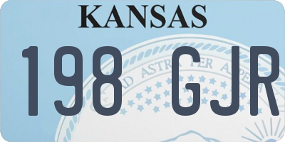 KS license plate 198GJR