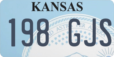 KS license plate 198GJS