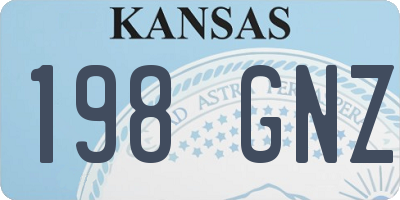 KS license plate 198GNZ