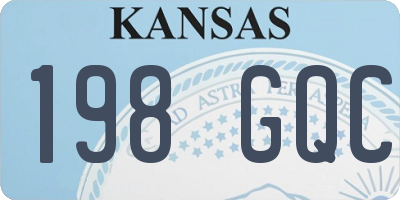 KS license plate 198GQC
