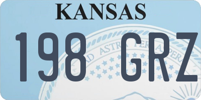 KS license plate 198GRZ