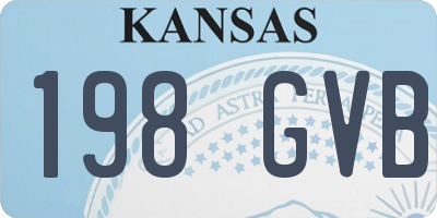 KS license plate 198GVB