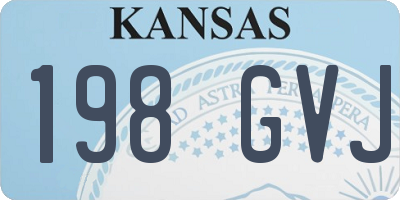 KS license plate 198GVJ