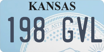 KS license plate 198GVL