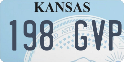 KS license plate 198GVP