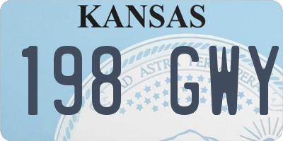 KS license plate 198GWY