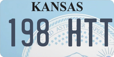 KS license plate 198HTT