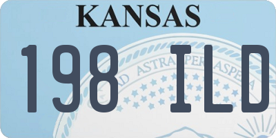 KS license plate 198ILD