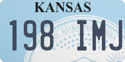 KS license plate 198IMJ