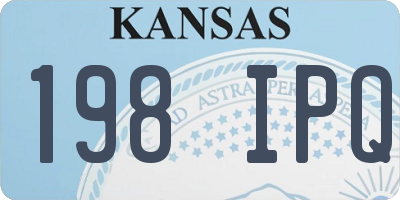 KS license plate 198IPQ