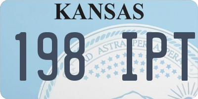 KS license plate 198IPT