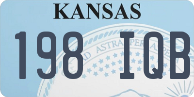 KS license plate 198IQB
