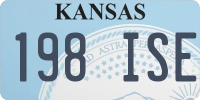 KS license plate 198ISE