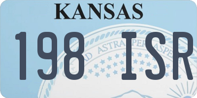 KS license plate 198ISR