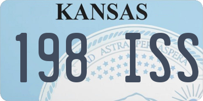 KS license plate 198ISS