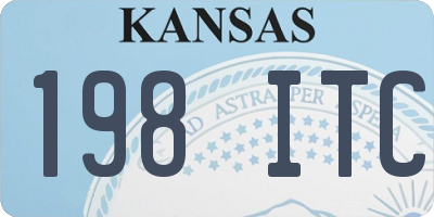 KS license plate 198ITC