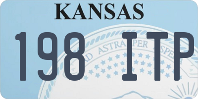 KS license plate 198ITP