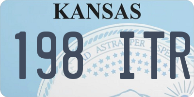 KS license plate 198ITR