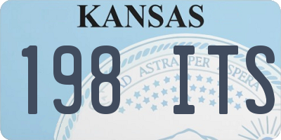 KS license plate 198ITS