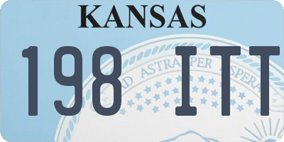 KS license plate 198ITT