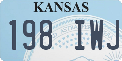 KS license plate 198IWJ