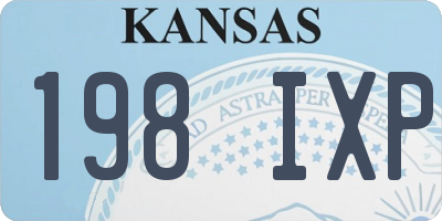 KS license plate 198IXP