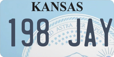 KS license plate 198JAY