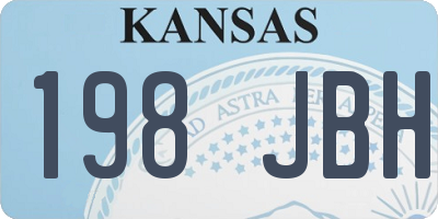KS license plate 198JBH