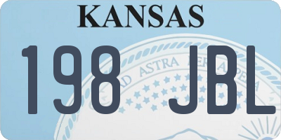 KS license plate 198JBL