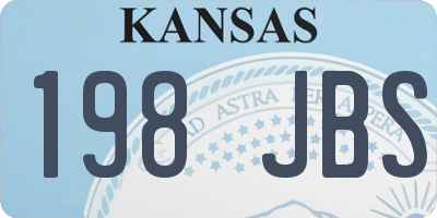 KS license plate 198JBS