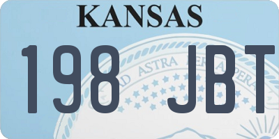 KS license plate 198JBT