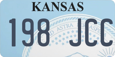 KS license plate 198JCC
