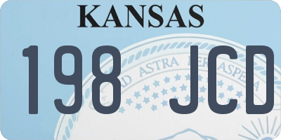 KS license plate 198JCD