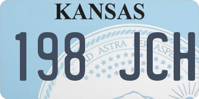 KS license plate 198JCH